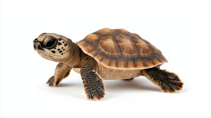 Obraz premium Adorable Baby Sea Turtle Hatchling Closeup