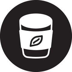 hot tea glyph icon