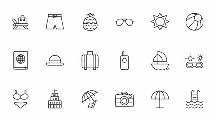 summer set of web icons in line style  summer vaca (1).eps