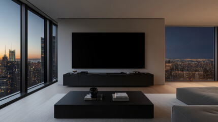 Fototapeta premium Modern living room with TV