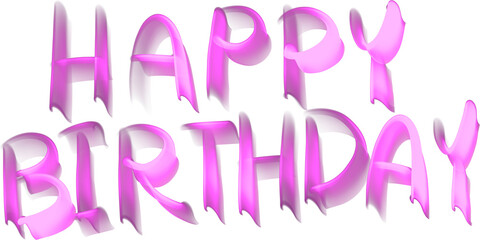Happy birthday hand write