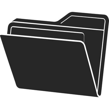 recommend clip art: Folder silhouette vector illustration