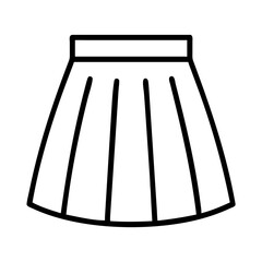 a line skirt clothing dresses line drawn outline vector art - illustration of a line skirt fashion clothes isolated transparent background