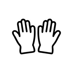 Obraz premium Gardening Gloves Protective Pair Icon Design