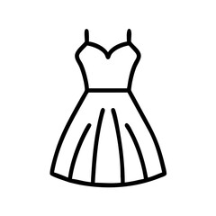 cocktail dress clothing dresses line drawn outline vector art - illustration of cocktail dress fashion clothes isolated transparent background