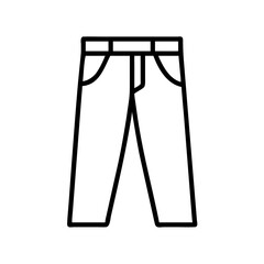 jeans clothing dresses line drawn outline vector art - illustration of jeans fashion clothes isolated transparent background