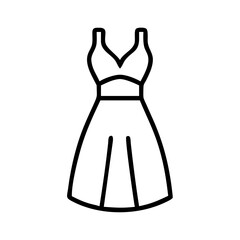 maxi dress clothing dresses line drawn outline vector art - illustration of maxi dress fashion clothes isolated transparent background