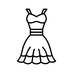 mermaid dress clothing dresses line drawn outline vector art - illustration of mermaid dress fashion clothes isolated transparent background