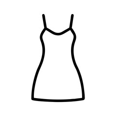 slip dress clothing dresses line drawn outline vector art - illustration of slip dress fashion clothes isolated transparent background