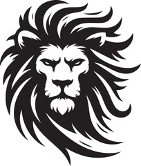 Fierce Lion Head Vector – Bold Tribal Tattoo & Logo Design