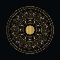 Elegant Gold Mandala Background for Premium Designs