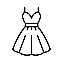 tulle dress clothing dresses line drawn outline vector art - illustration of tulle dress fashion clothes isolated transparent background