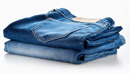 blue jeans isolated on white