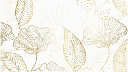 vector art deco leaves luxury background  elegant  (3).eps