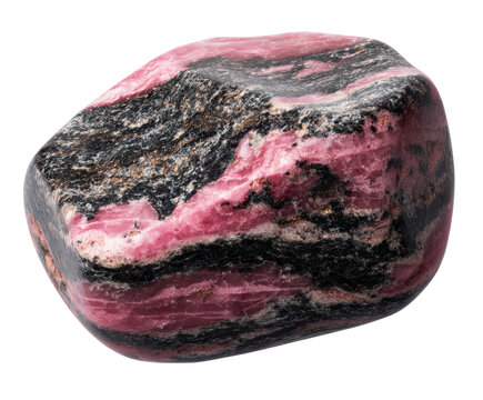 Natural rhodonite crystal stone for healing and decoration purposes