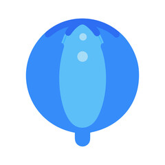 Inflatable Water Balloon Toy Icon Design
