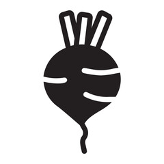 turnip glyph icon