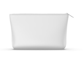 Blank make up kit bag or cosmetic bag waterproof travel toiletry organizer bag 3d illustration template.