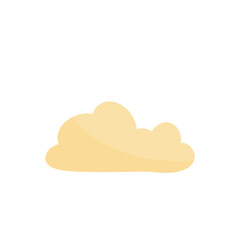Cloud shape sticker icon