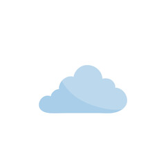 Cloud shape sticker icon