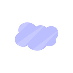 Cloud shape sticker icon