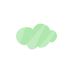 Cloud shape sticker icon