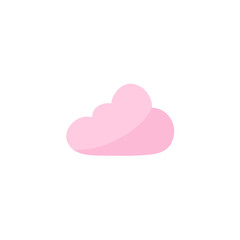 Cloud shape sticker icon