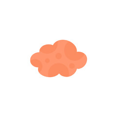 Cloud shape sticker icon