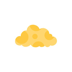 Cloud shape sticker icon