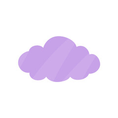 Cloud shape sticker icon