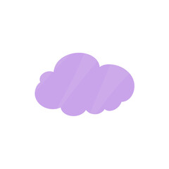 Cloud shape sticker icon