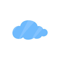 Cloud shape sticker icon