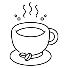 Classic Coffee Mug Icon | SVG Vector Illustration