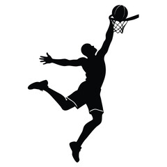 silhouette of a boy jumping