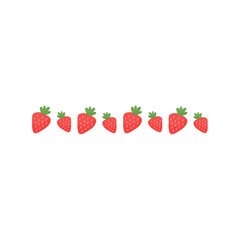 Cute Decorative Strawberry Border