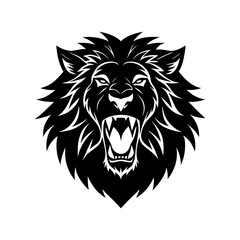  Roaring Lion head silhouette