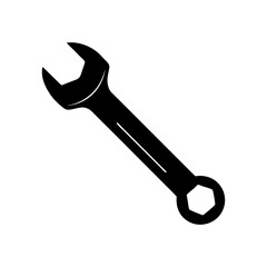 Wrench Silhouette vector illustration