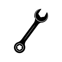 Wrench Silhouette vector illustration