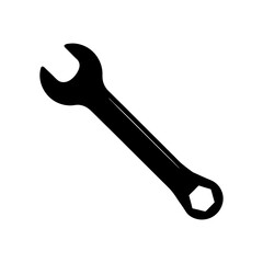 Wrench Silhouette vector illustration