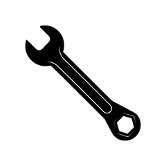 Wrench Silhouette vector illustration