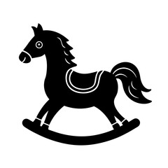 Rocking Horse silhouette vector art