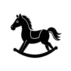 Rocking Horse silhouette vector art
