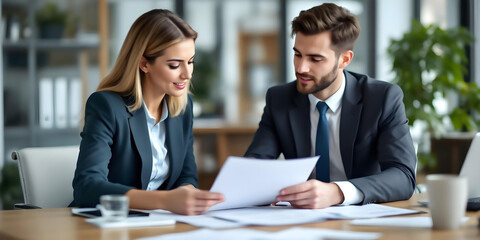 Legal advisor discusses transaction terms with client during indoor professional consultation