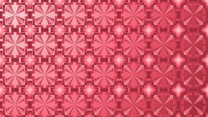 Abstract Red Drill Geometric Pattern