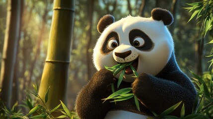 Obraz premium A delightful illustration of a baby dolphin joyfully jumping against a vast ocean background.