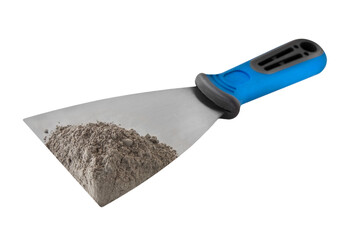 Spachtelmasse und Spachtel Fertigzement Hintergrund transparent PNG cut out