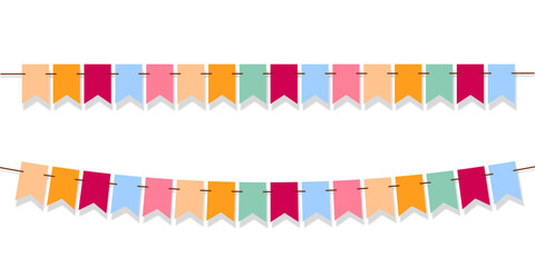 festival flag abstract colorful vector illustration