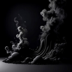 Abstract 3D modern colorful marble shape with Flowers, and Circular Frame and Organic Elements Background.
