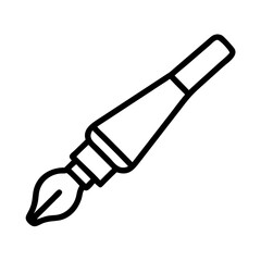 Paint Brush with Angled Tip Icon Design