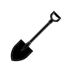 Shovel Silhouette vector illustration